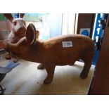 Cast iron pig