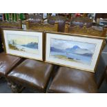 A pair of 19th Century watercolours by William Henry Earp of figures and boats in landscape