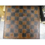 2 Resin chess sets AF and decorated board on feet