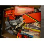 Box of Triang Hornby 00 accessories, track etc