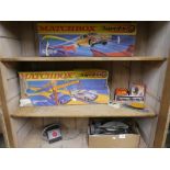 2 AF boxes of Matchbox Superfast track 00 guage, tracj and empty boxes