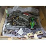 Box of vintage Lone Star Locos and track etc