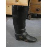 Cast metal boot door stop