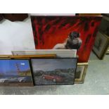 Quantity of gilt framed and other pictures and prints