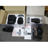 A Mamiya RB67 professional camera with accessories in original box and a Mamiya 250 with lens in