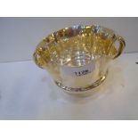 Edwardian double - handled bowl with fluted body, London 1901, approx 7 troy oz