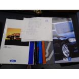 A small quantity of car brochures mainly 80's and 90's