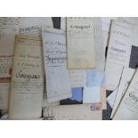 A quantity of 19th/20th century deeds and documents, some relating to th H.W Canon of Chichester and