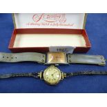 Vintage Ladies rolled dress watch & boxed Stirling example