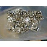 Quantity of modern silver jewellery including rings, St Christopher pendants, charms, etc 7.2 troy