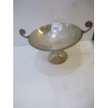 Silver tazza fitted double lion mask handles, egg and dart decorated, 21cm, incl. handles, Sheffield