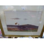 Charles E Brittan; a watercolour of Moorland scene, signed lower left 51.5 X 34cms.