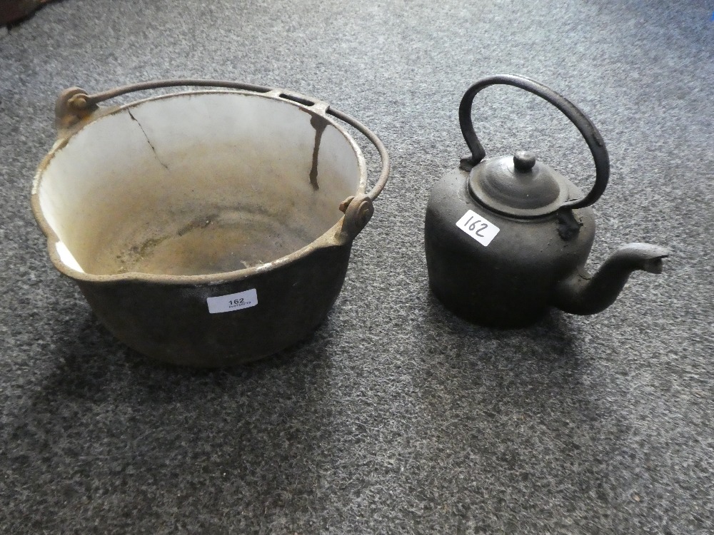 Cast iron preserving pan and kettle