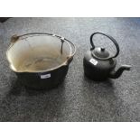 Cast iron preserving pan and kettle