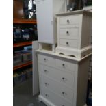 A John Lewis ch of 2 short drawers over 3 long drawers and a 3 drawer John lewis bedside cheval free