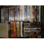 Two boxes of DVDs - mixed themed to include complete collection of Inspector Morse