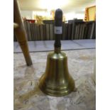 Large brass school bell