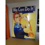 We can do it metal sign