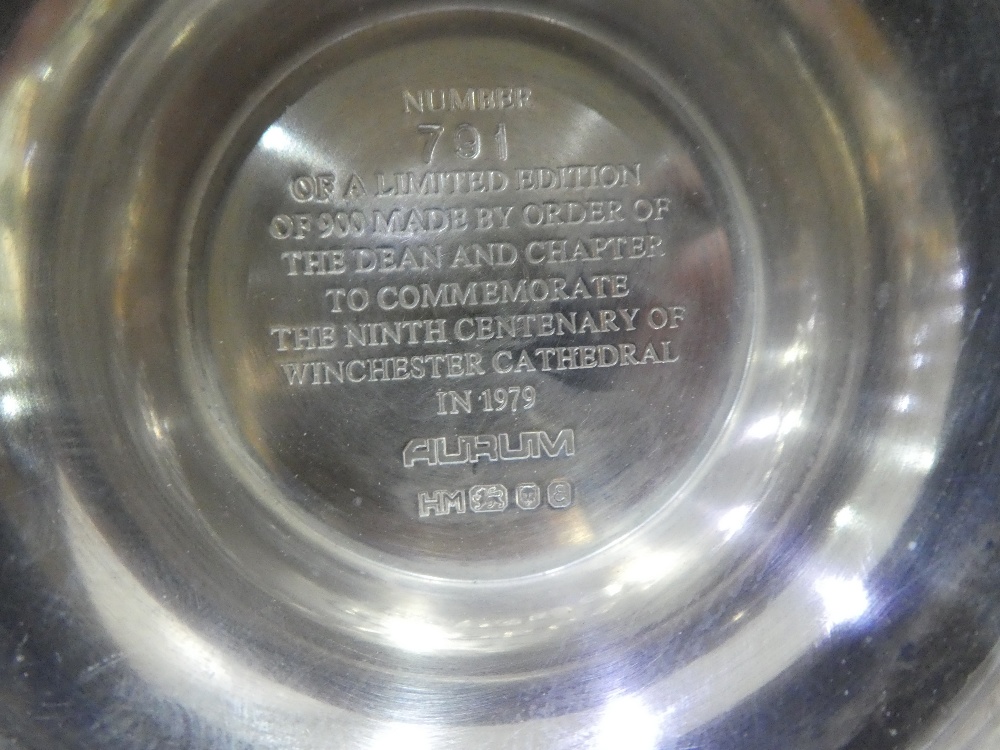 Silver Wincher Cathedral Goblet, limited edition of 900 commissioned by The Dean & Chapter to - Image 2 of 2