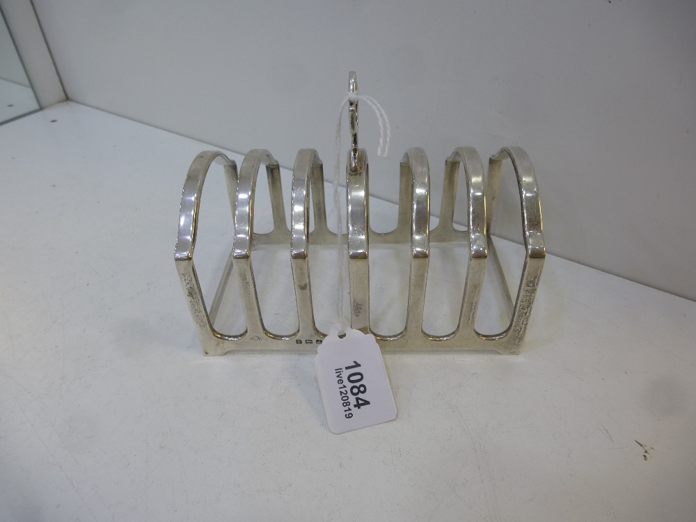 1940's heavy silver toastrack, A. Br
