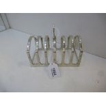 1940's heavy silver toastrack, A. Br