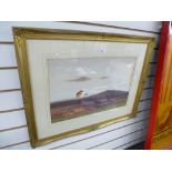 Charles E Brittan; a watercolour of Moorland scene, signed lower left 51.5 X 34cms.