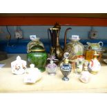 A collection of oriental style and other styled scent bottles etc.