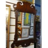 Mahogany 1930's hall mirror