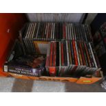 Two boxes of Lp's, box of 7" and CD's to incl Bross, Susie Quatro, Shirley Bassey etc.