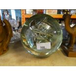 Glass ball paperweight