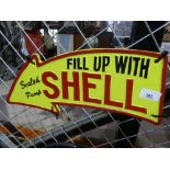 Large Shell arrow sign