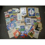A quantity of football programmes, pennants and similar, some 1960's/70's