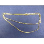 9K yellow gold neck chain stamped 9K, 5.5g