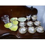 A small quantity of 19th Century teaware, and sundry items