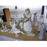 Various Lladro and Nao figures and similar -12-