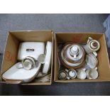 A quantity of Denby Potters wheel dinnerware