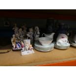 Sundry items to include Limoges, Royal Albert tea and dinner-ware. Together with a quantity of