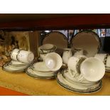 A quantity of part tea sets to include Paragon and Moorland examples