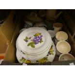 Five boxes of mixed ceramics and china to include Villeroy & Boch, Myott, etc