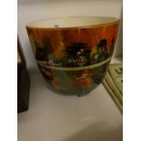 A Wilkinson's orange lustre Jardinière, garden design 22cms