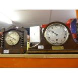 Five1920's / 1930's Oak mantel clocks