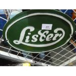 Lister sign