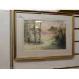 3 framed & glazed watercolours.