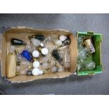 Two trays of old and vintage light bulbs including top p.p. carbon filament examples