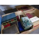 Three cartons of antiquarian books and similar