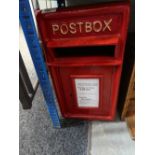 Red postbox 270mm deep