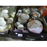 3 boxes of ceramic & glassware, including Coldclough, Salisbury etc.