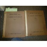 Political caricatures, 1903 and 1904 copies both signed and limited editions by Carruthers Gould