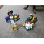 Two Royal Doulton figures, Balloon Lady HN2935 and The Old Balloon Seller HN1315 - 2