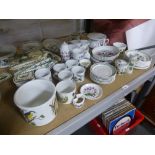 A Portmeirion 'Corsets' chamberpot, two items of Birds of Britain and a quantity of Botanic Garden